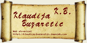 Klaudija Buzaretić vizit kartica